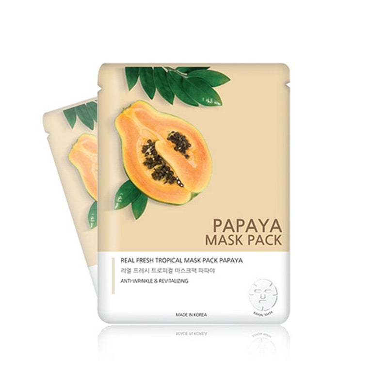 Real Fresh Tropical Mask Pack - Papaya